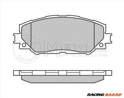 MEYLE 025 243 3617 - fékbetét LEXUS SUBARU TOYOTA