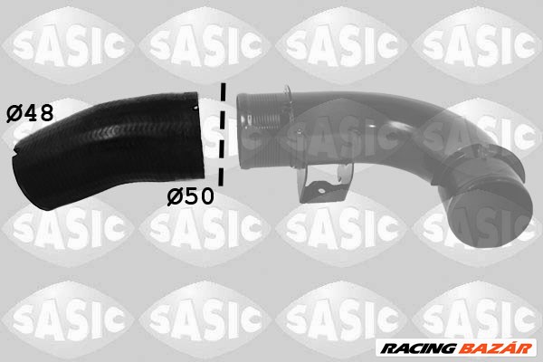 SASIC 3336330 - Töltőlevegő cső FIAT LANCIA 1. kép