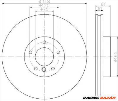 TEXTAR 92160905 - féktárcsa BMW