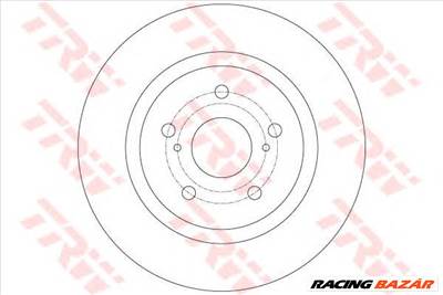 TRW DF6324 - féktárcsa TOYOTA