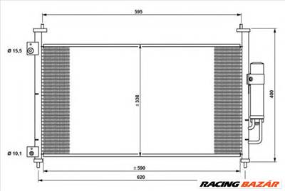 NRF 35763 - klíma kondenzátor HONDA