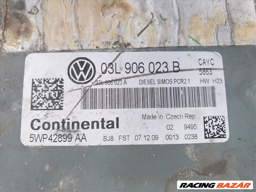 Volkswagen Golf VI CAYC motorvezérlő 03L 906 023 B 2. kép