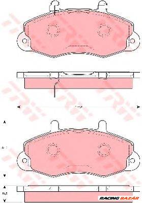 TRW GDB1572 - fékbetét FORD FORD AUSTRALIA