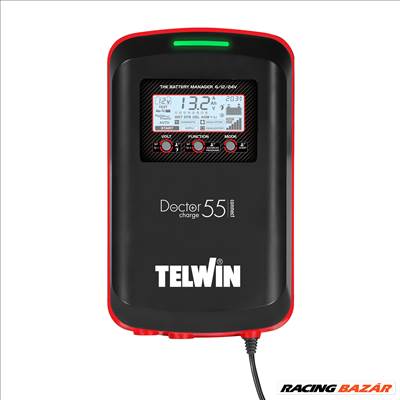 Telwin Akkumulátortöltő és kezelő Doctor Charge 55 Connect 230V 6V/12V/24V - 807614