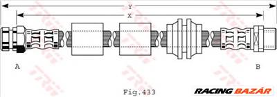 TRW PHB440 - fékcső FORD SEAT VW