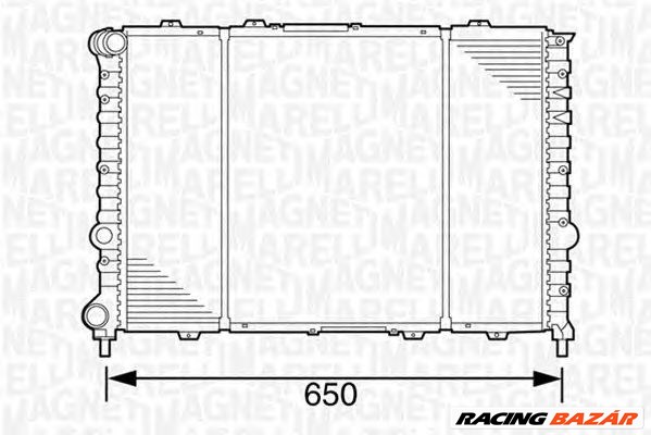 MAGNETI MARELLI 350213100700 - Vízhűtő (Hűtőradiátor) ALFA ROMEO 1. kép