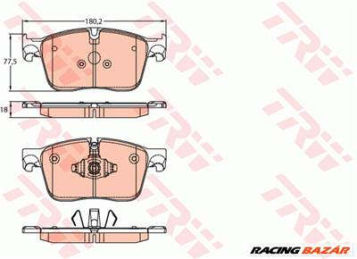 TRW GDB2145 - fékbetét JAGUAR LAND ROVER