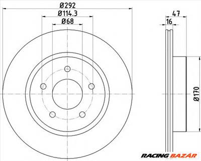 TEXTAR 92278103 - féktárcsa NISSAN NISSAN (DFAC) RENAULT RENAULT (DFAC) RENAULT (DONGFENG) SAMSUNG