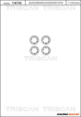 TRISCAN 8105 116014 - féktárcsa csavar FORD 1. kép