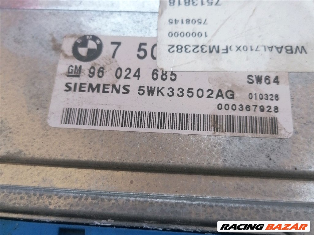 BMW 3 E46 Motorvezérlő 96024685-siemens4wk33502ag 3. kép