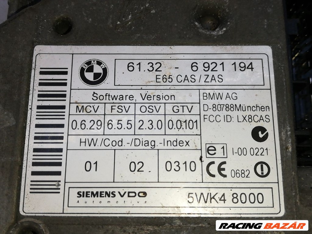 BMW 7 Gyújtáskapcsoló bmw61326921194-siemensvdo5wk48000 3. kép