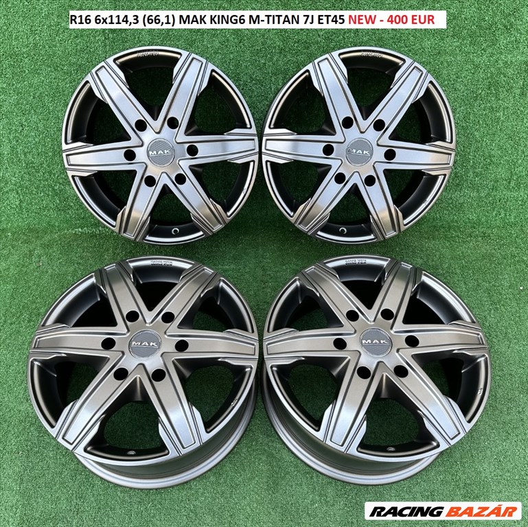 R16 6x114,3 (66,1) MAK KING6 M-TITAN 7J ET45 NEW - 400 EUR 1. kép