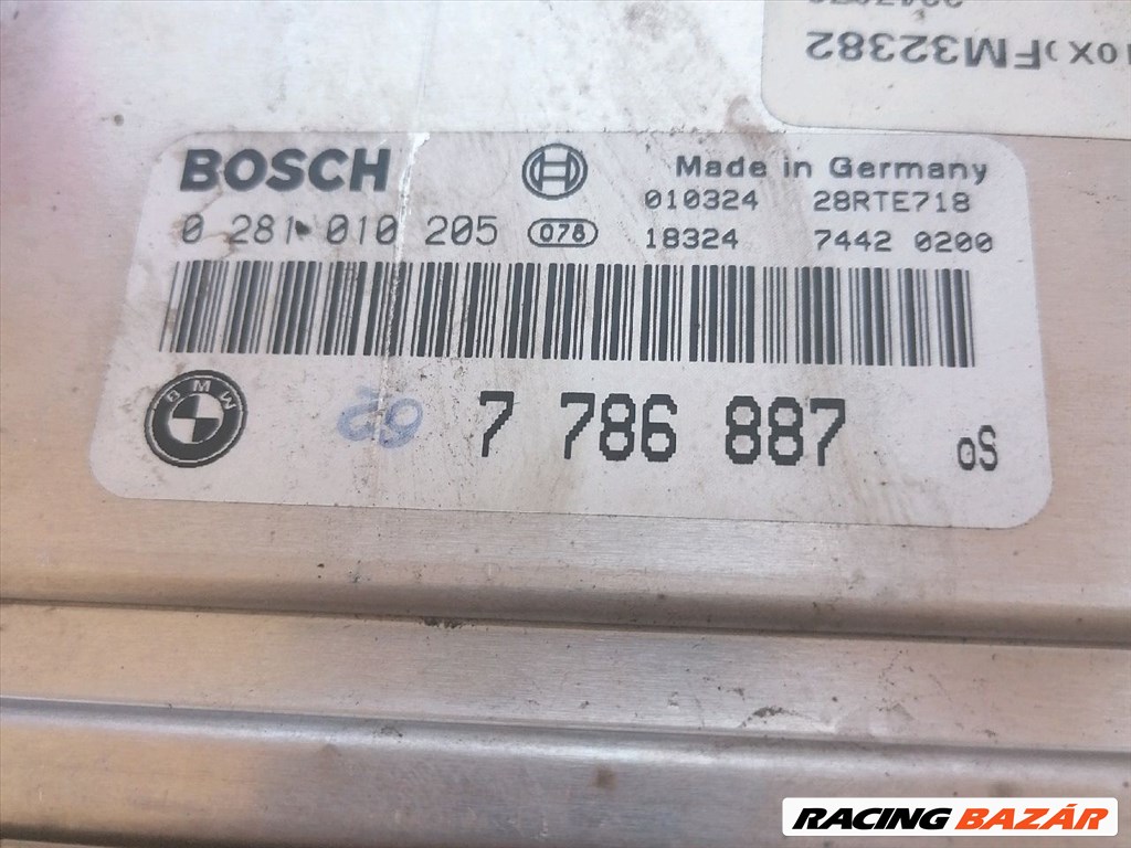 BMW 3 E46 Motorvezérlő bosch0281010205-7786887 3. kép