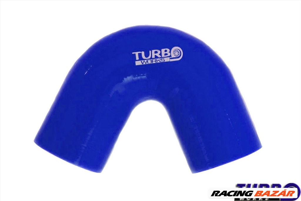 Szilikon könyök TurboWorks Kék 135 fok 57mm 1. kép