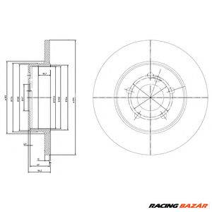 DELPHI BG3208-C - féktárcsa AUDI MERCEDES-BENZ SEAT SKODA SKODA (SVW ) SKODA (SVW) VW VW (FAW) VW (S