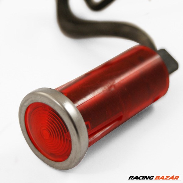 Visszajelző lámpa műszerfalra - piros (izzós) 1. kép