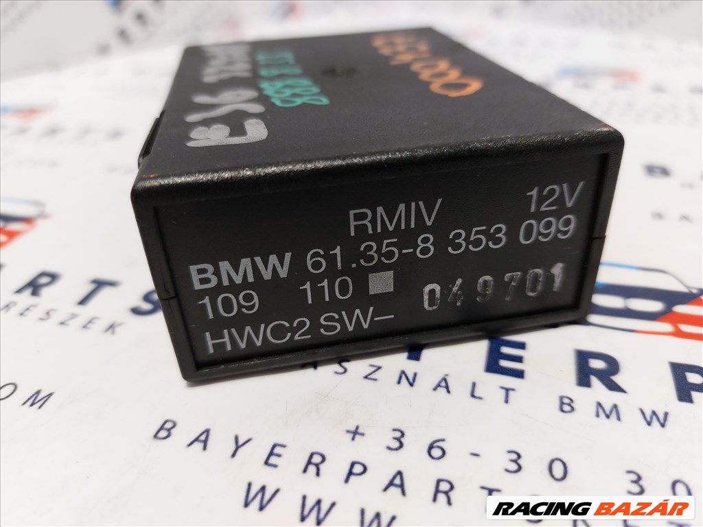 BMW E36 RMIV hátsó elektromos ablak ablakemelő relé vezérlő modul doboz elektronika (888833) 61358353099 3. kép