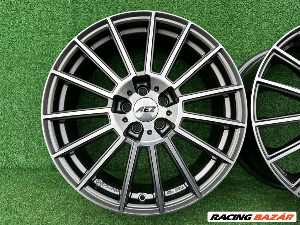 R18 5x100 (57,1) Aez Steam Gunmetal Polished 7J ET51  3. kép