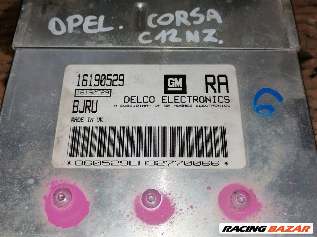 OPEL CORSA B Motorvezérlő 16190529 3. kép