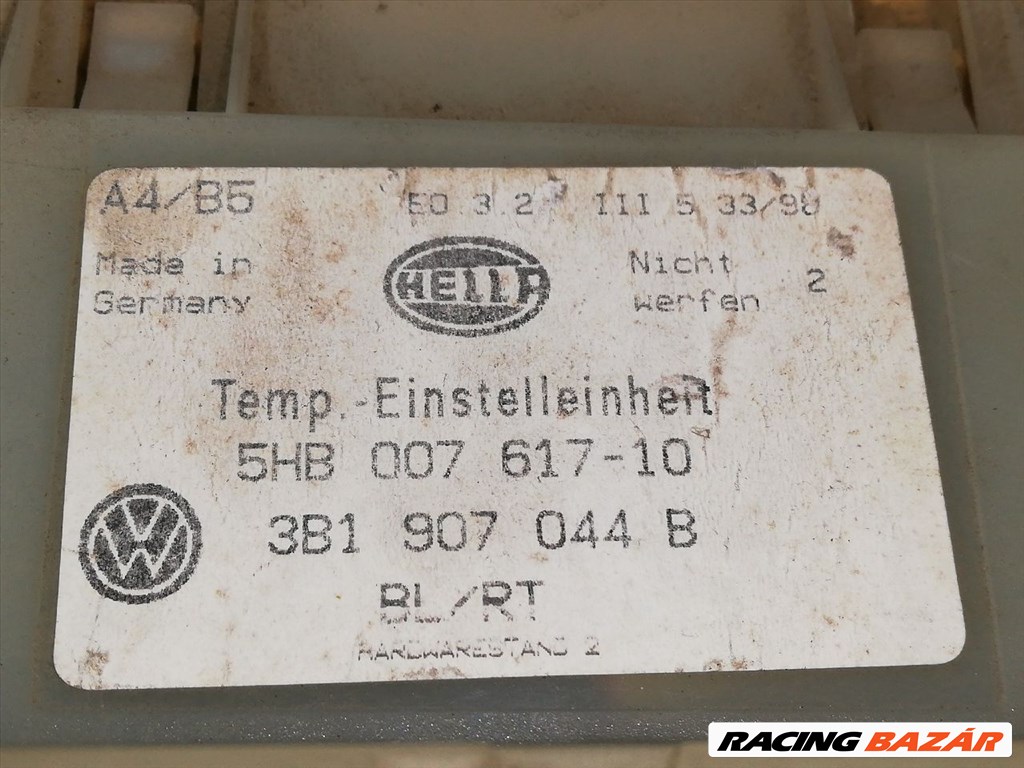 VW PASSAT B5 Fűtéskapcsoló (digit klímás) hella5hb00761710-vw3b1907044b 3. kép