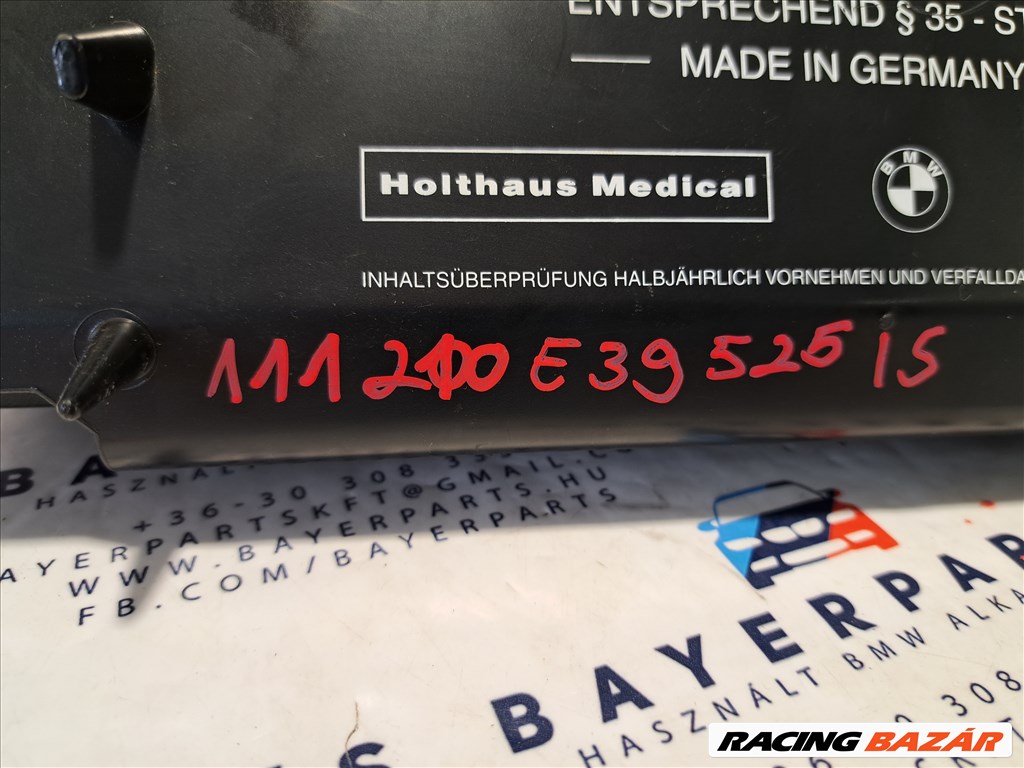 BMW E39 fekete gyári EÜ elsősegély doboz láda felszerelés eladó (111210) 52108176553 2. kép