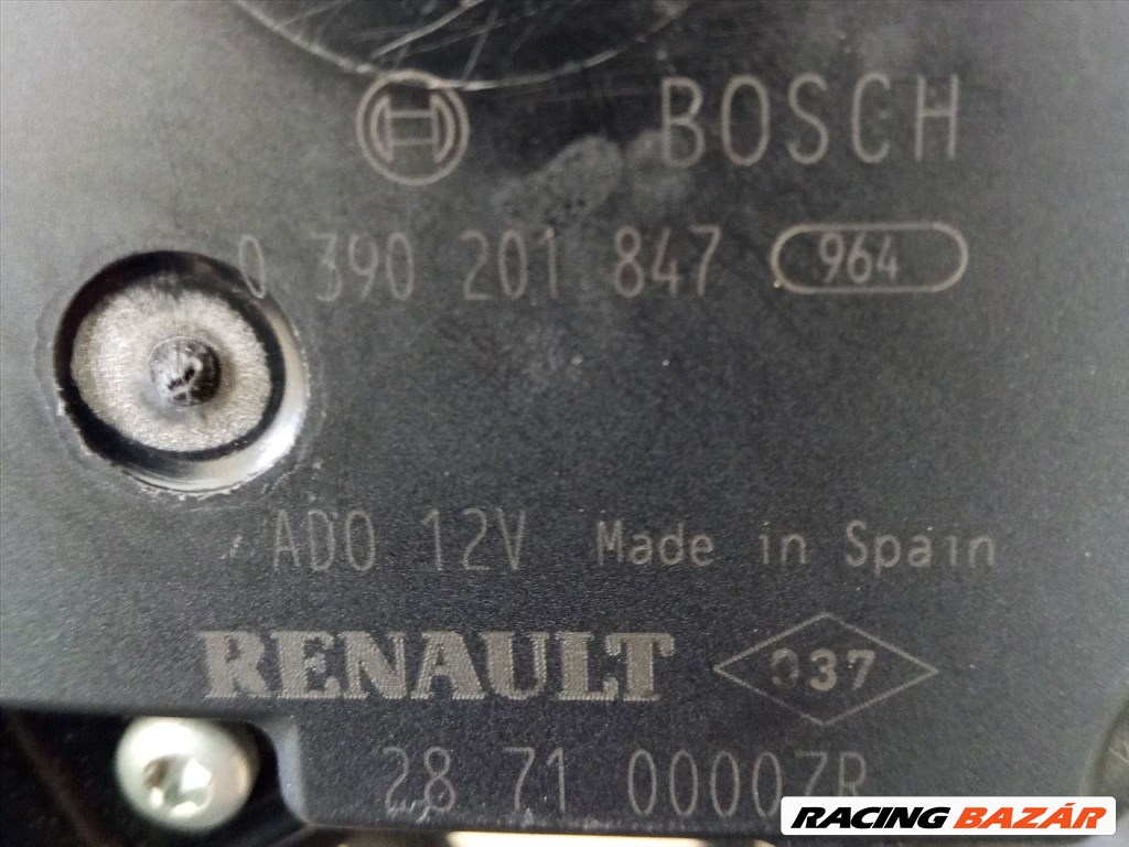 RENAULT MEGANE III Hátsó Ablaktörlő Motor renault287100007r-bosch0390201847 3. kép