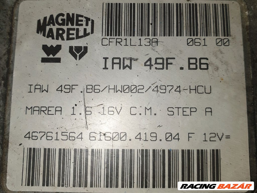 FIAT MAREA Motorvezérlő magnetimarelliiaw49fb6 3. kép