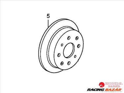 HÁTSÓ FÉKTÁRCSA 42510-TG0-T00