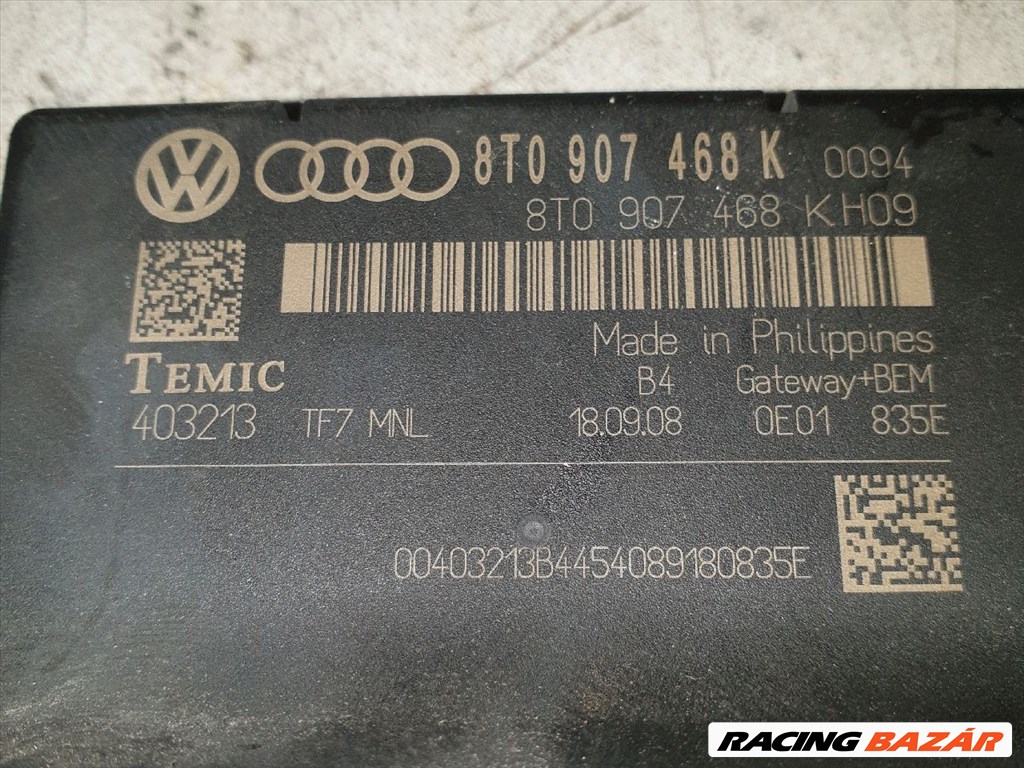 AUDI A4 B8 Gateway Elektronika vwag8t0907468k-temic403213 3. kép