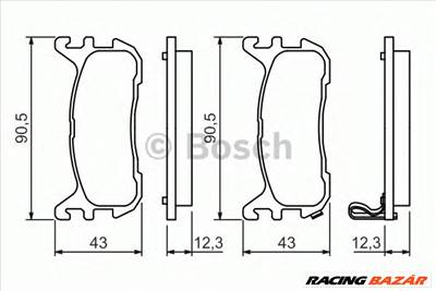 BOSCH 0 986 494 482 - fékbetét MAZDA