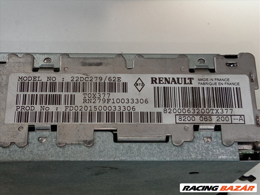 Renault CD rádió  8200063200 2. kép