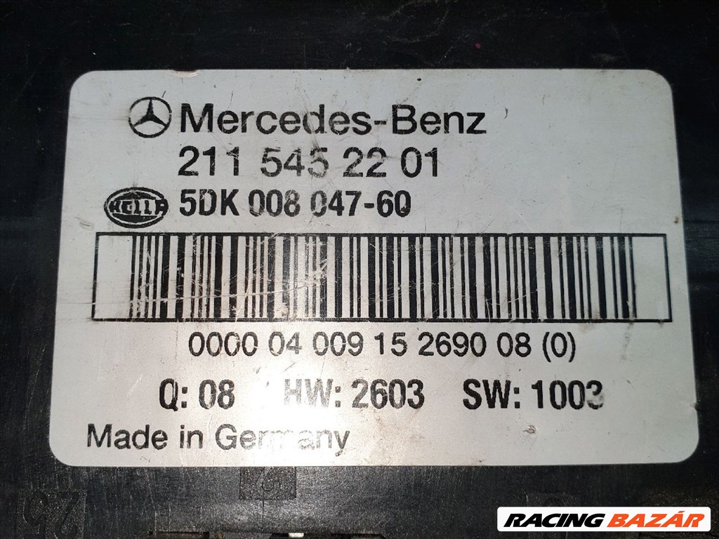 MERCEDES-BENZ E-CLASS Biztosítéktábla Csomagtér hella5dk00804760-mercedes2115452201 3. kép