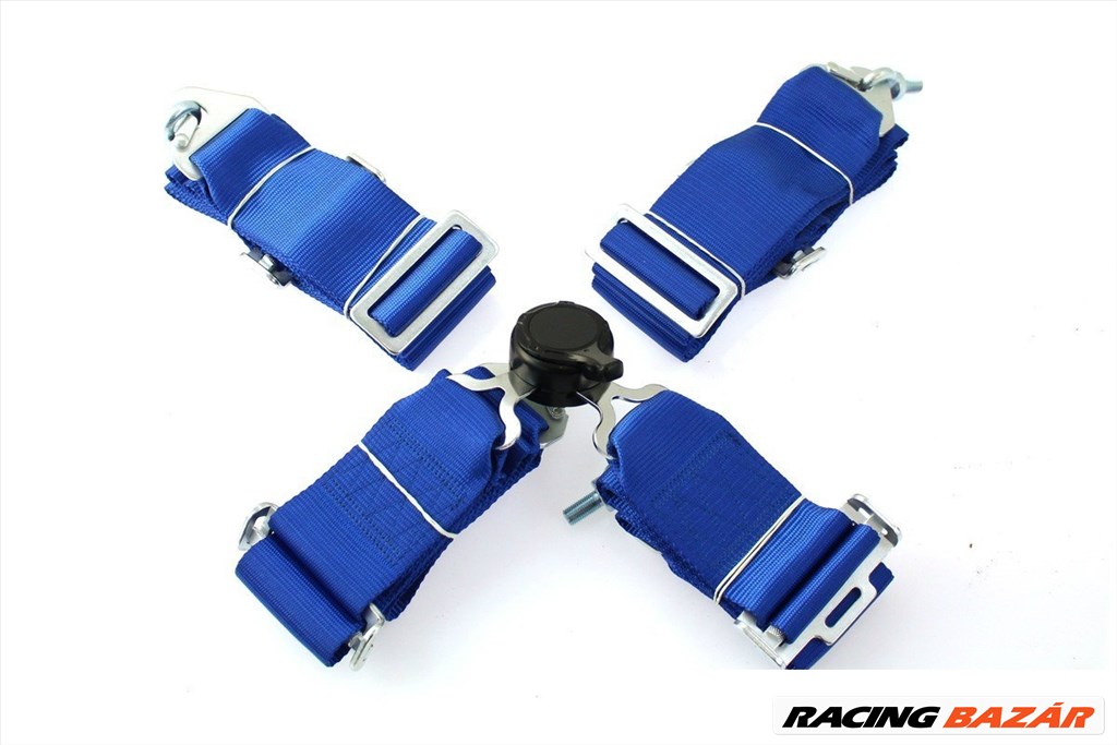 Sport Biztonsági öv gyorscsatis 4p 3-inch kék 1. kép