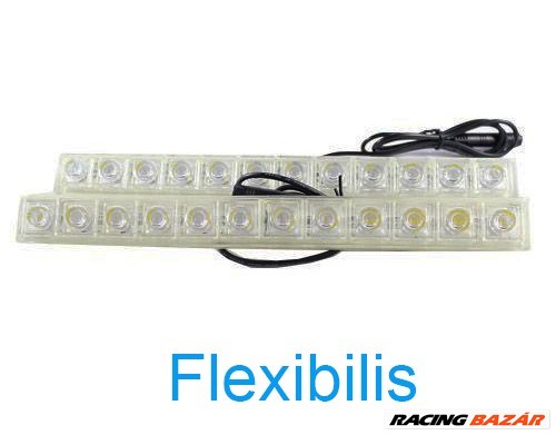HD Flexibilis Nappali menetfény 12 LED-es DRL-LD1503 BLUE 1. kép
