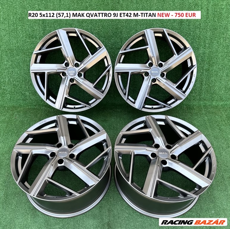 R20 5x112 (57,1) MAK QVATTRO 9J ET42 M-TITAN NEW - 750 EUR 2. kép