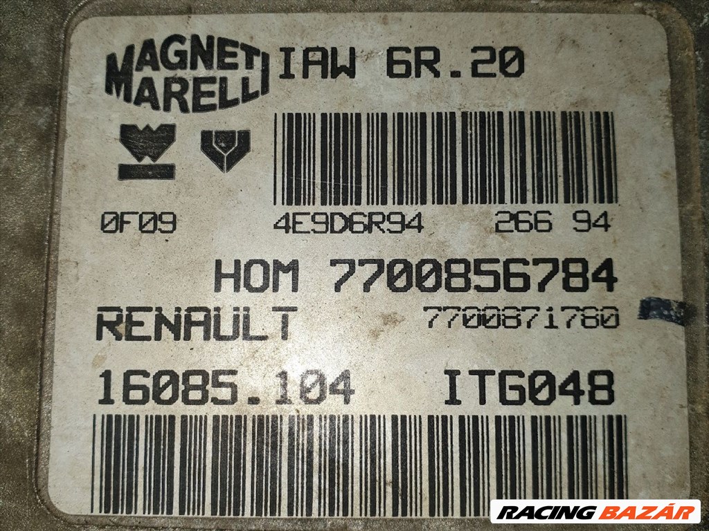 RENAULT TWINGO I Motorvezérlő magnetimarelliiaw6r20-renaulthom7700856784 3. kép