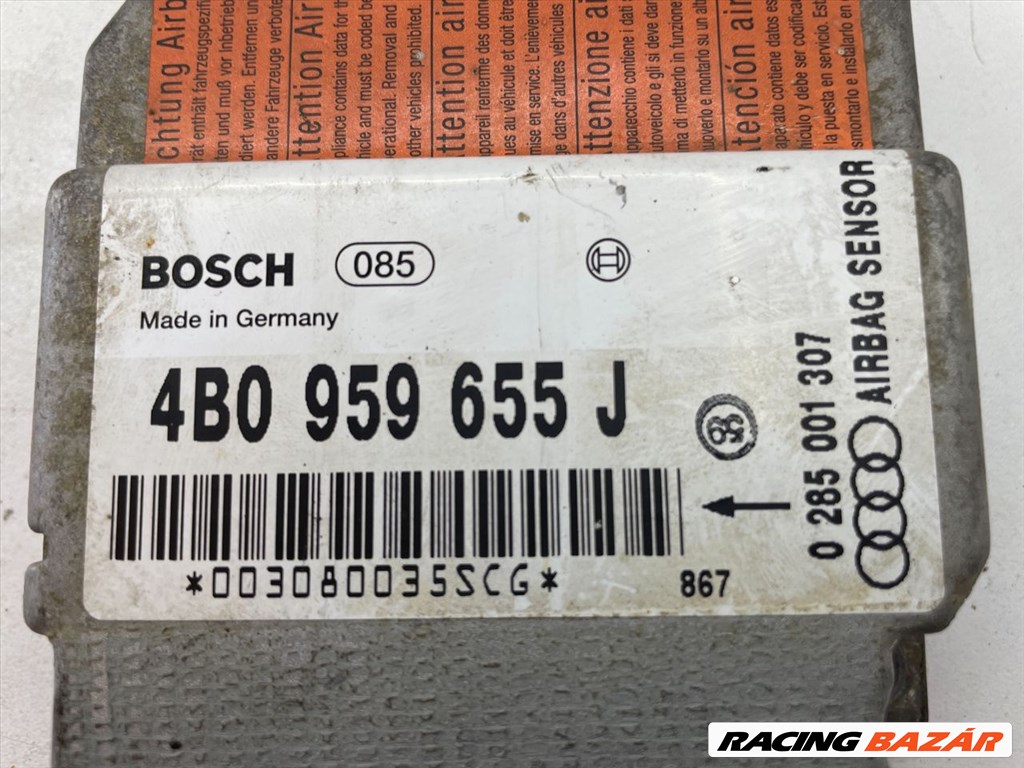 AUDI A6 C5 Légzsák Elektronika bosch4b0959655j-285001307 3. kép