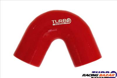 Szilikon könyök TurboWorks Piros 135 fok 70mm