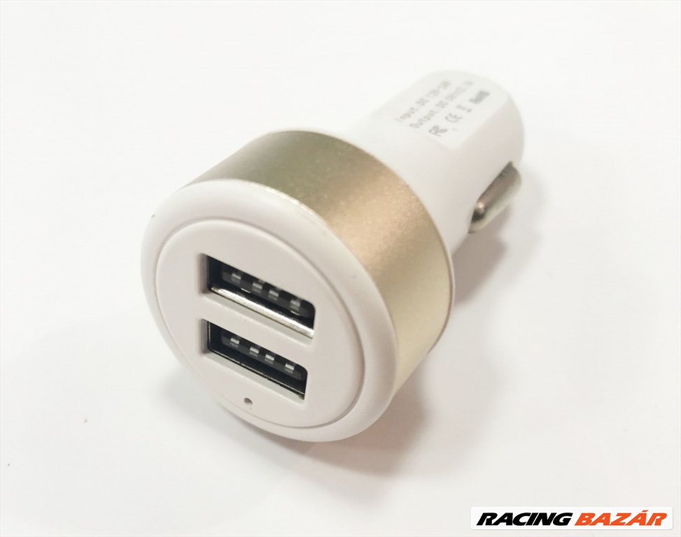 2-es USB töltő AE-H605/USB 2,4A 12/24V 1. kép