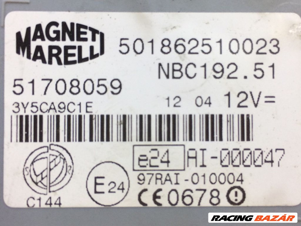 FIAT STILO Immobilizer Elektronika magnetimarelli501862510023-fiat51708059 3. kép