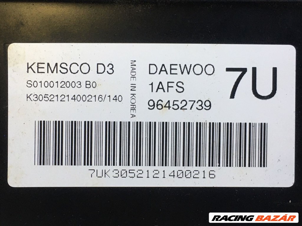 DAEWOO MATIZ Motorvezérlő kemscod3-daewoo96452739 4. kép