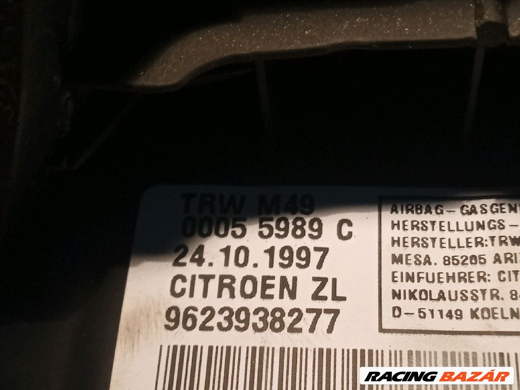 CITROËN BERLINGO Kormánylégzsák trw9623938277 3. kép