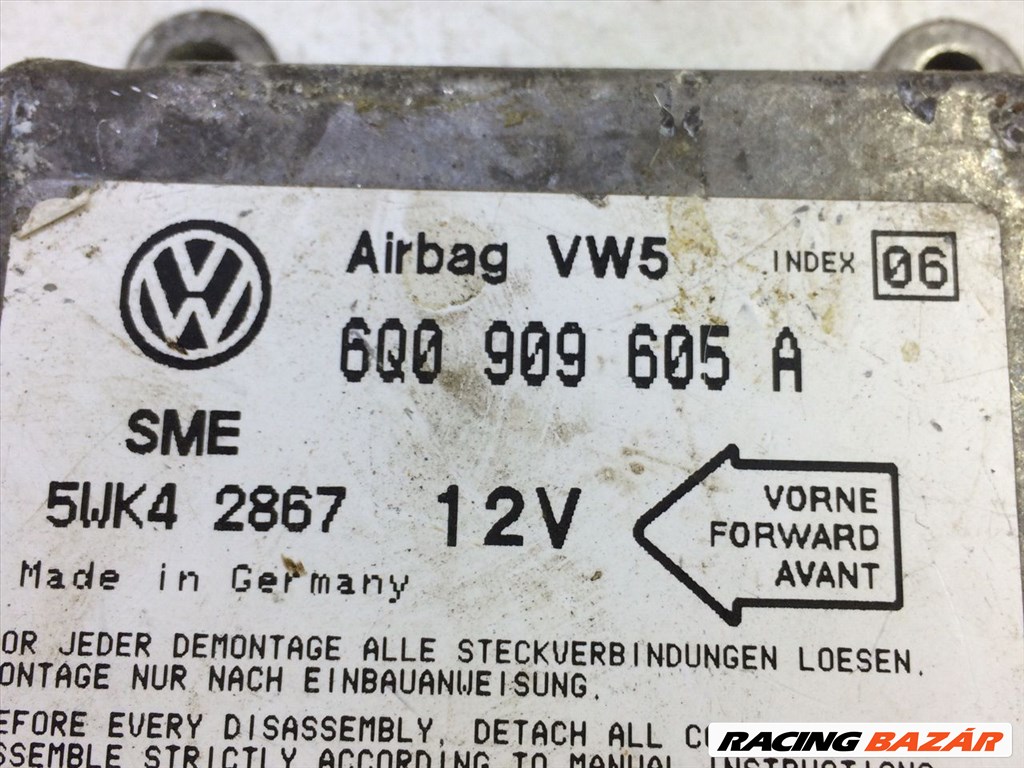 VW GOLF IV Légzsák Elektronika sme5wk42867-vw6q0909605a 3. kép