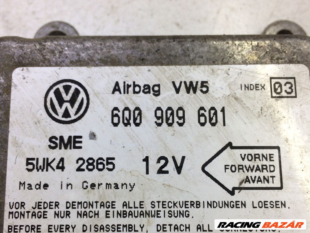 VW SHARAN Légzsák Elektronika vw6q0909601-sme5wk42865 3. kép