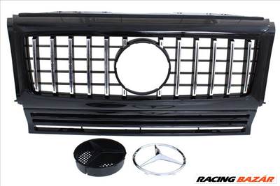 Mercedes Benz Hűtőrács - W463 G63 Look Fényes Fekete 90-18