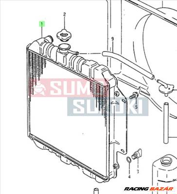 Suzuki Samurai hűtő benzines spanyol SANTANA 17700-84C00