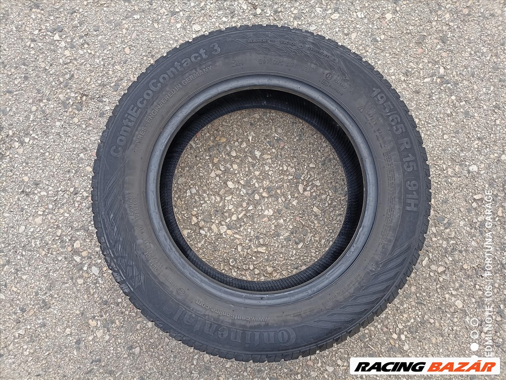  195/65 R15" Continental EC3 használt nyári garnitúra 3. kép