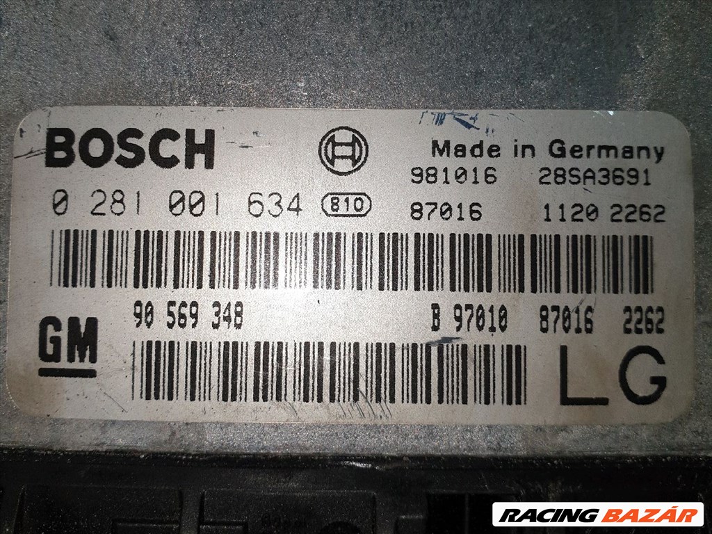 OPEL VECTRA B Motorvezérlő bosch0281001634-gm90569348 3. kép