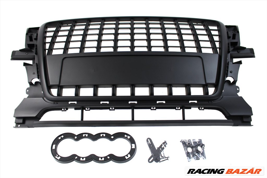 Tuning   hűtőrács GRILL  AUDI Q5 8R BLACK (09-12) PDC 1. kép