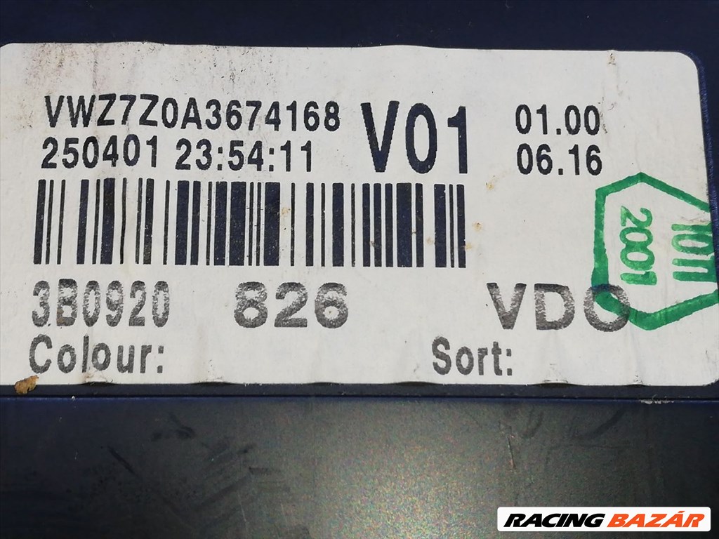 VW PASSAT B5 Kilométeróra vdo110080137001-250401 3. kép